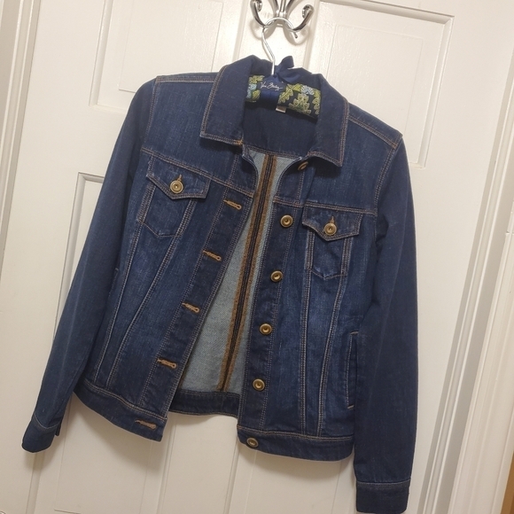 CAbi Blue Denim Jean Jacket Size XS - Picture 11 of 13